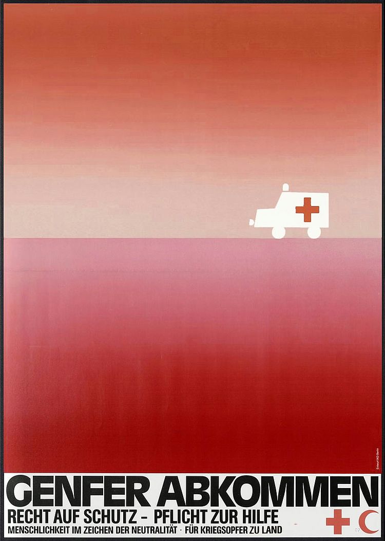 Plakatserie zu den Genfer Abkommen, 1981